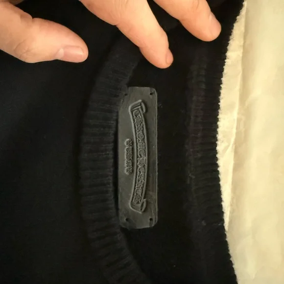 Chrome Hearts Black Sweater with White Embroidery - Picture 5 of 5